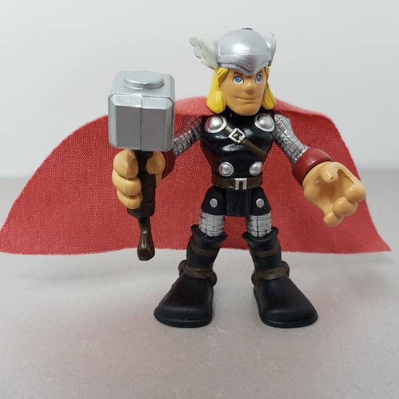 Imaginext Avengers Figurine Thor Cape Fisher Price 2010 Hasbro - Picture 8 of 15